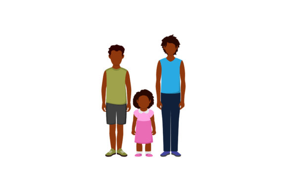 3 Family Member Set Vector Assets: Perfect Freebies for Handmade Crafters
