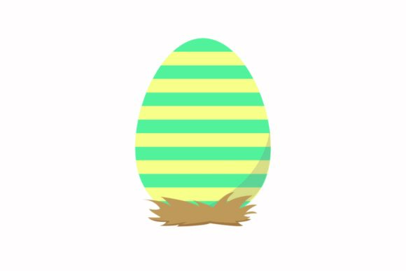 Easter Egg Illustration Icon: A Versatile Graphic Design Asset for Handmade Businesses