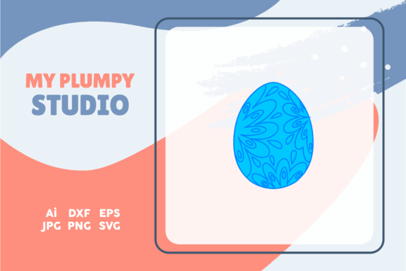 Easter Egg Simple Blue UI – A Versatile Graphic Design Freebie for Crafters