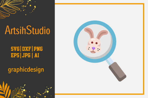 Easter Flat Illustration Loops Blue: A Versatile Graphic Design Freebie for Crafters