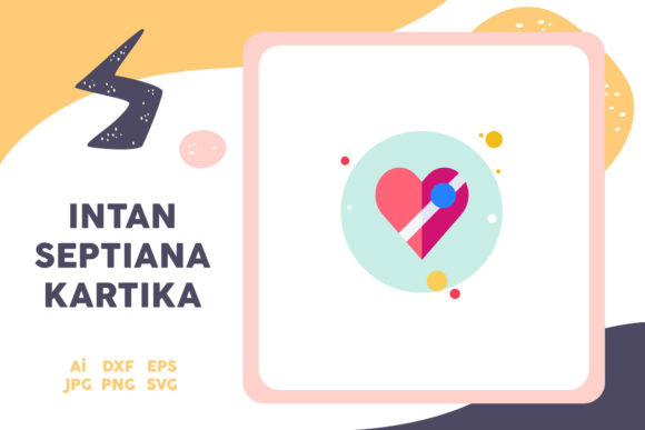Easter Icon Box Love Circle Blue: A Versatile Graphic Design Asset for Content Creators