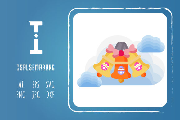 Easter Icon Creative Illustration Bell – A Versatile Graphic Design Asset for Content Creators