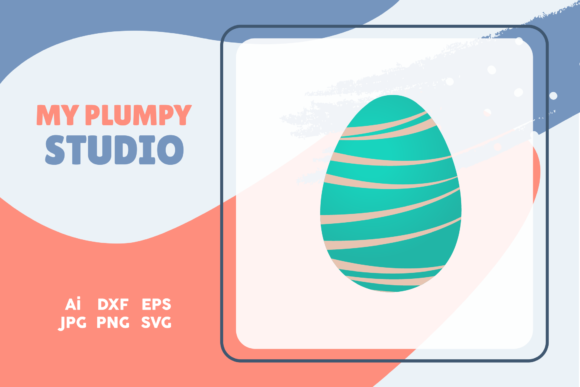 Easter Icon Egg Simple Vector Arts: A Festive Graphic Design Freebie for Local Businesses