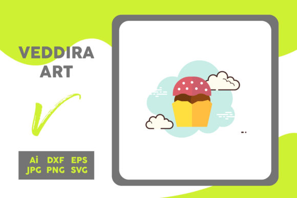 Easter Icon Muffin Ice Cream Cloud White: A Versatile Graphic Design Freebie for Creative Marketers