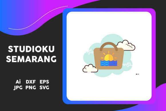 Easter Icon Sunrise Bag Cloud Sky White: A Graphics Freebie for Crafting Spring Magic