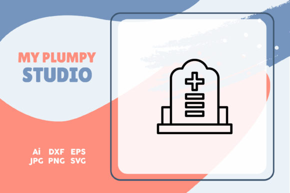 Easter Icon Tombstone Line Black: A Versatile Graphic Design Freebie for Creative Marketers