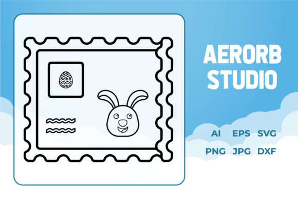 Easter Icon Vector Postage Illustration: A Practical Graphic Design Asset for Sellers