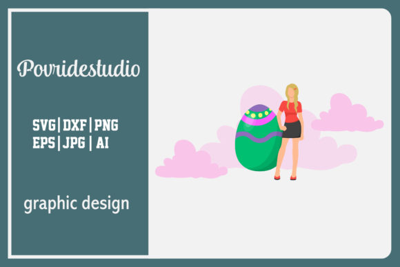 Easter Illustration Flat: A Versatile Graphic Design Freebie for Crafters