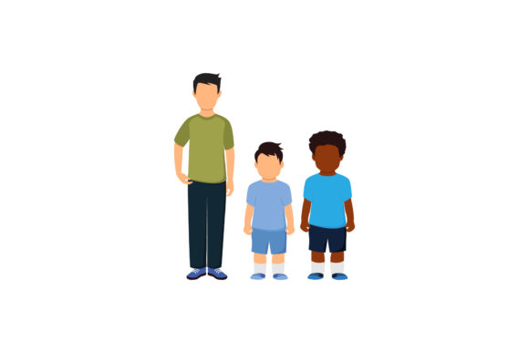 Family Member Set Illustrations Vector: A Versatile Graphic Design Freebie for Local Businesses