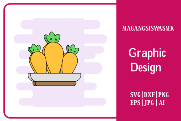 Flat Easter Illustration Carrot Cute: A Versatile Graphic Design Freebie for Content Creators