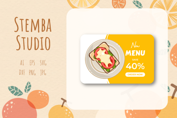Food Sale Banner Vector Illustration Art: A Freebie for Polished Blog and Web Design