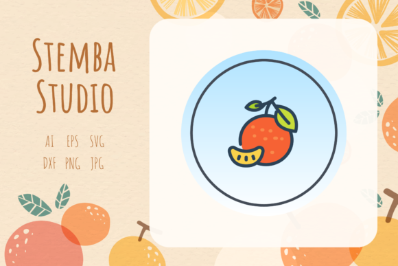 Fruit Icon Orange Vector Design Art – A Freebie for Creative Crafters