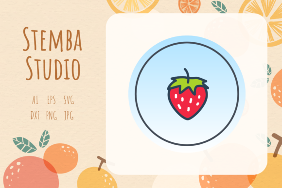 Fruit Icon Strawberry Vector Design Art – A Graphics Freebie for Creative Branding