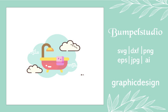 House Icon Bathtub Towel Cloud White Sky: A Graphics Freebie for Polished Content