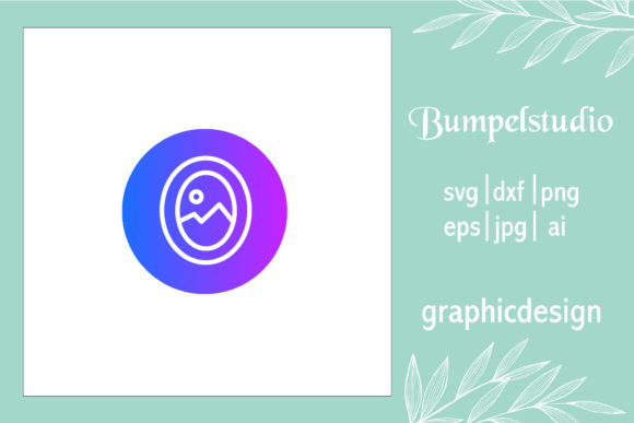 House Icon Frame Oval Circle Gradient – A Versatile Freebie for Handmade Creations