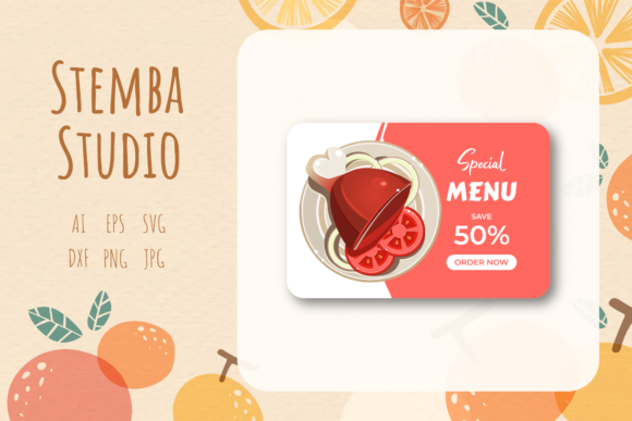Illustration Food Sale Banner Vector Art – A Freebie for Commercial Graphics