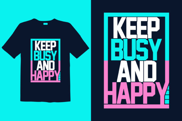 Keep Busy and Happy: A Versatile Graphic Design Asset for Modern Branding