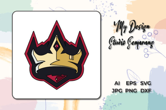Logo E-sport Filled Outline Style Crown Review