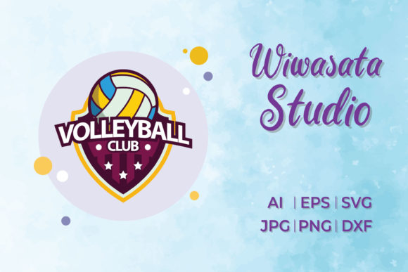 Logo Sport Volleyball Circle Buble Style Embroidery Review