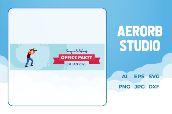 Office Party Paper Card Vector Template: A Versatile Freebie for Creative Publishers