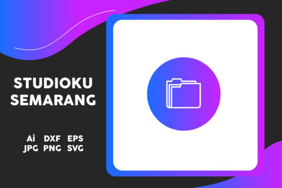 School Icon Portfolio Doc Gradient: A Versatile Graphic Design Freebie for Crafters