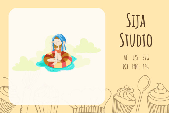 Summer Illustration: A Versatile Graphic Design Asset for Local Business Branding
